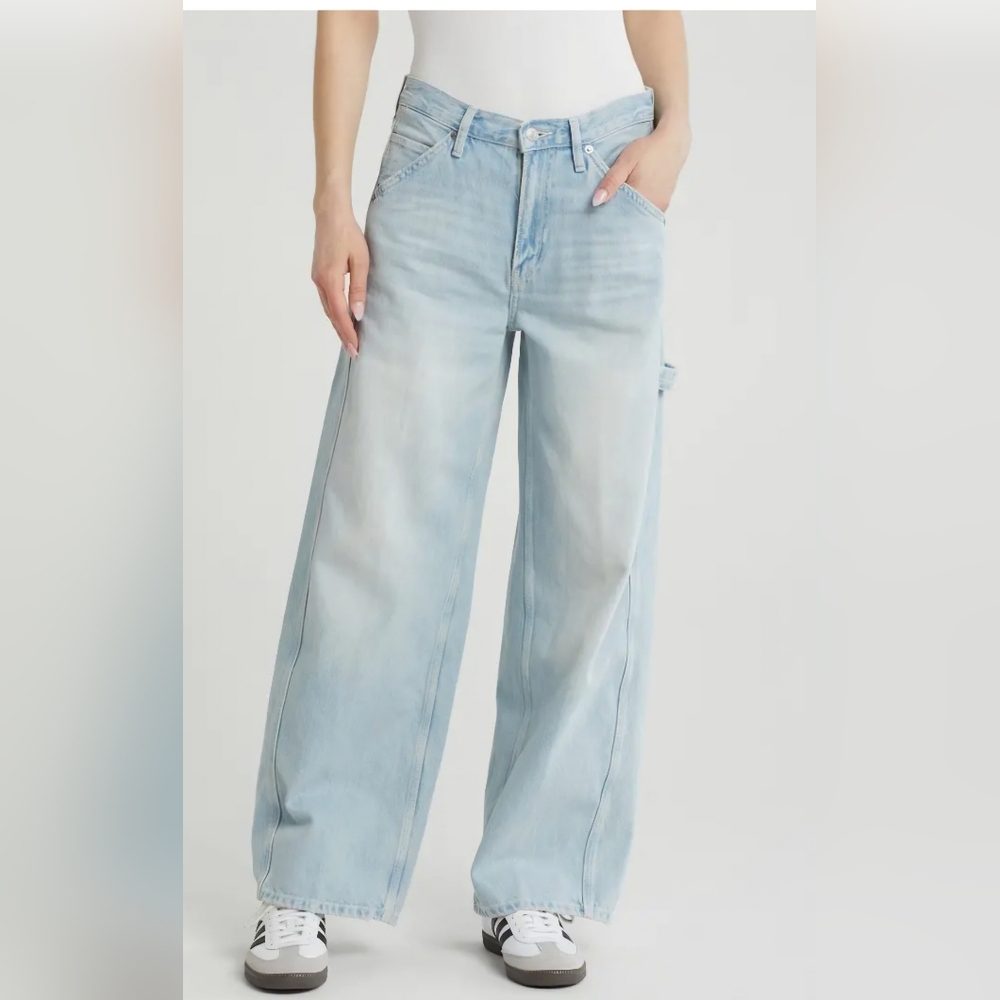 Re/Done Wide Leg Carpenter Jeans